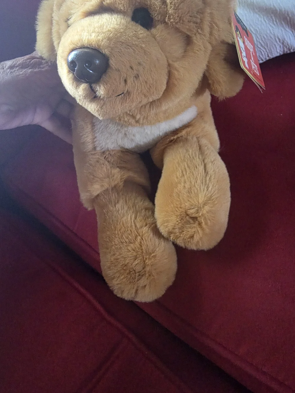Plush Brown Dog Toy — Soft Cuddly Pet Plush